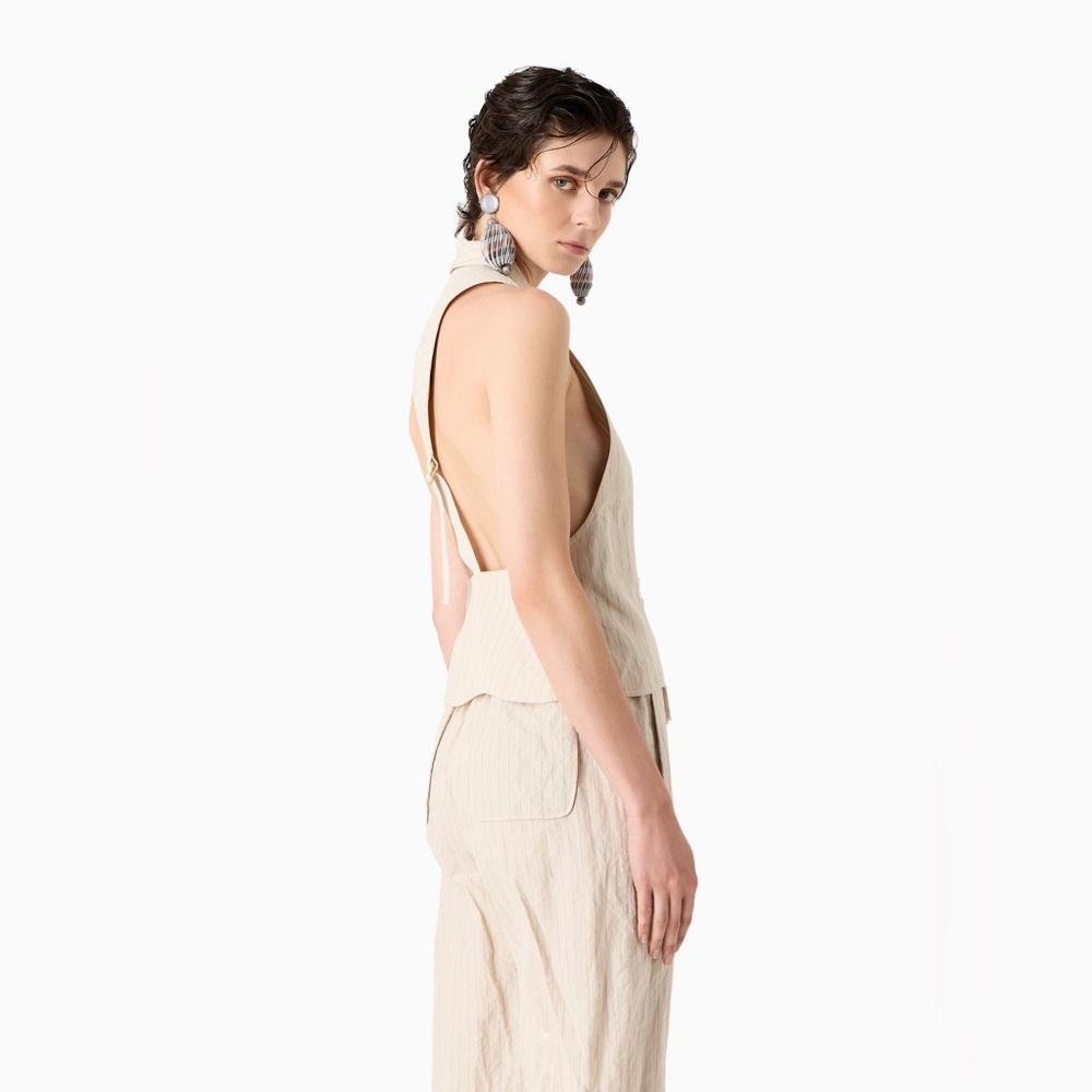 Giorgio Armani designer cropped vest